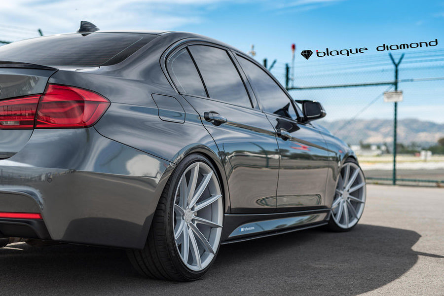 20" BLAQUE DIAMOND BD11 SILVER CONCAVE WHEELS RIMS FITS BMW F30 320 328 335