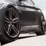 19" Vossen HF1 Grey 19x9 19x10.5 1175 Concave Wheels Rims Fits BMW 740 750