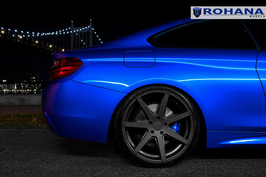 19" ROHANA RC7 GRAPHITE CONCAVE WHEELS RIMS FITS BENZ W212 E350 E550 E63