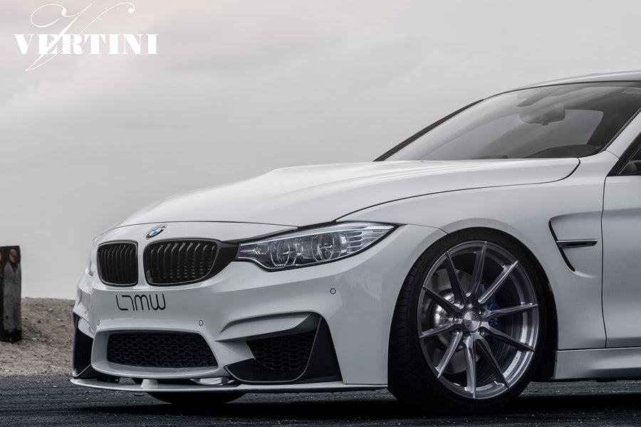 19" VERTINI RF1.1 SILVER FORGED CONCAVE WHEELS RIMS FITS INFINITI M37 M56