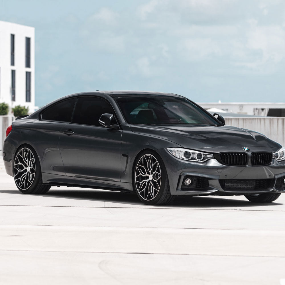 19" Vossen HF2 Black 19X9 19X9.5 1177 Concave Wheels Rims Fits BMW 745 750 760