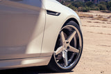 19" FERRADA FR3 BLACK CONCAVE STAGGERED WHEELS RIMS FITS ACURA TL