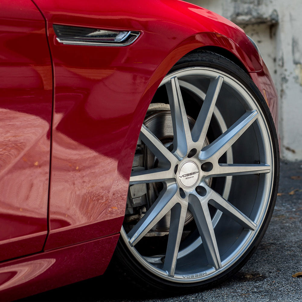 20" Vossen VFS-1 Silver 20x9 20x10 Forged Wheels Rims Fits BMW 5 Series xDrive