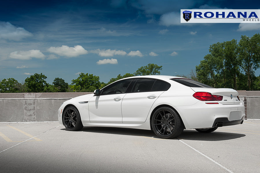22" ROHANA RFX2 BLACK CONCAVE FORGED WHEELS RIMS FITS BMW F01 740 750 760
