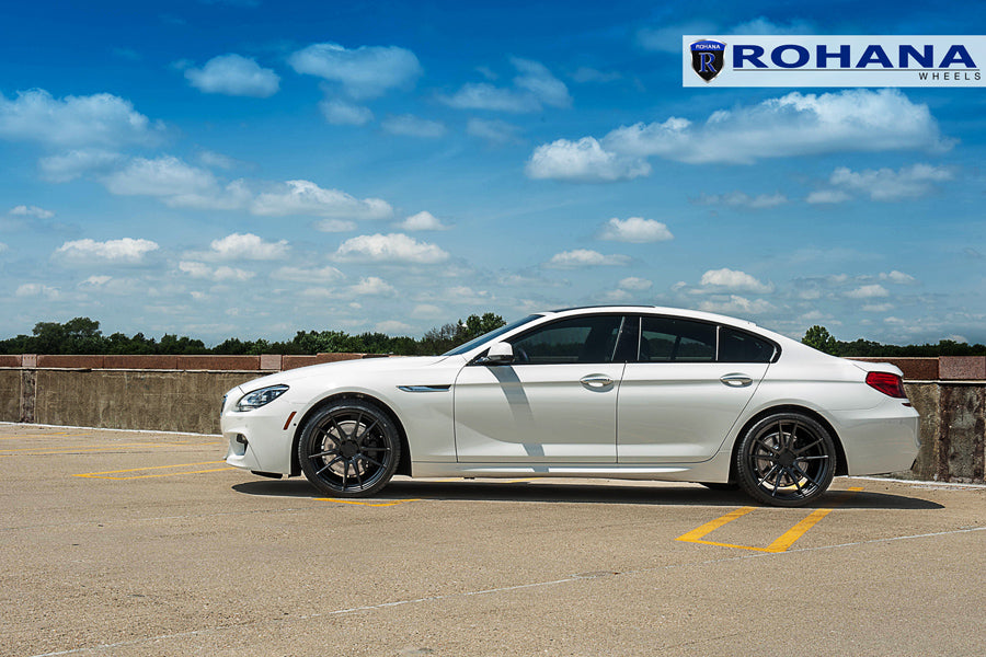 22" ROHANA RFX2 BLACK CONCAVE FORGED WHEELS RIMS FITS BMW F01 740 750 760