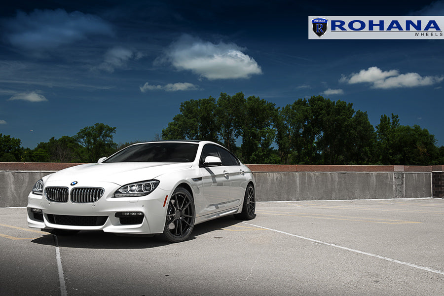 22" ROHANA RFX2 BLACK CONCAVE FORGED WHEELS RIMS FITS BMW F01 740 750 760