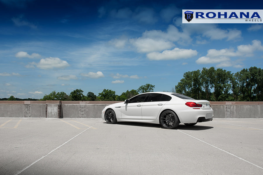 22" ROHANA RFX2 BLACK CONCAVE FORGED WHEELS RIMS FITS BMW F01 740 750 760