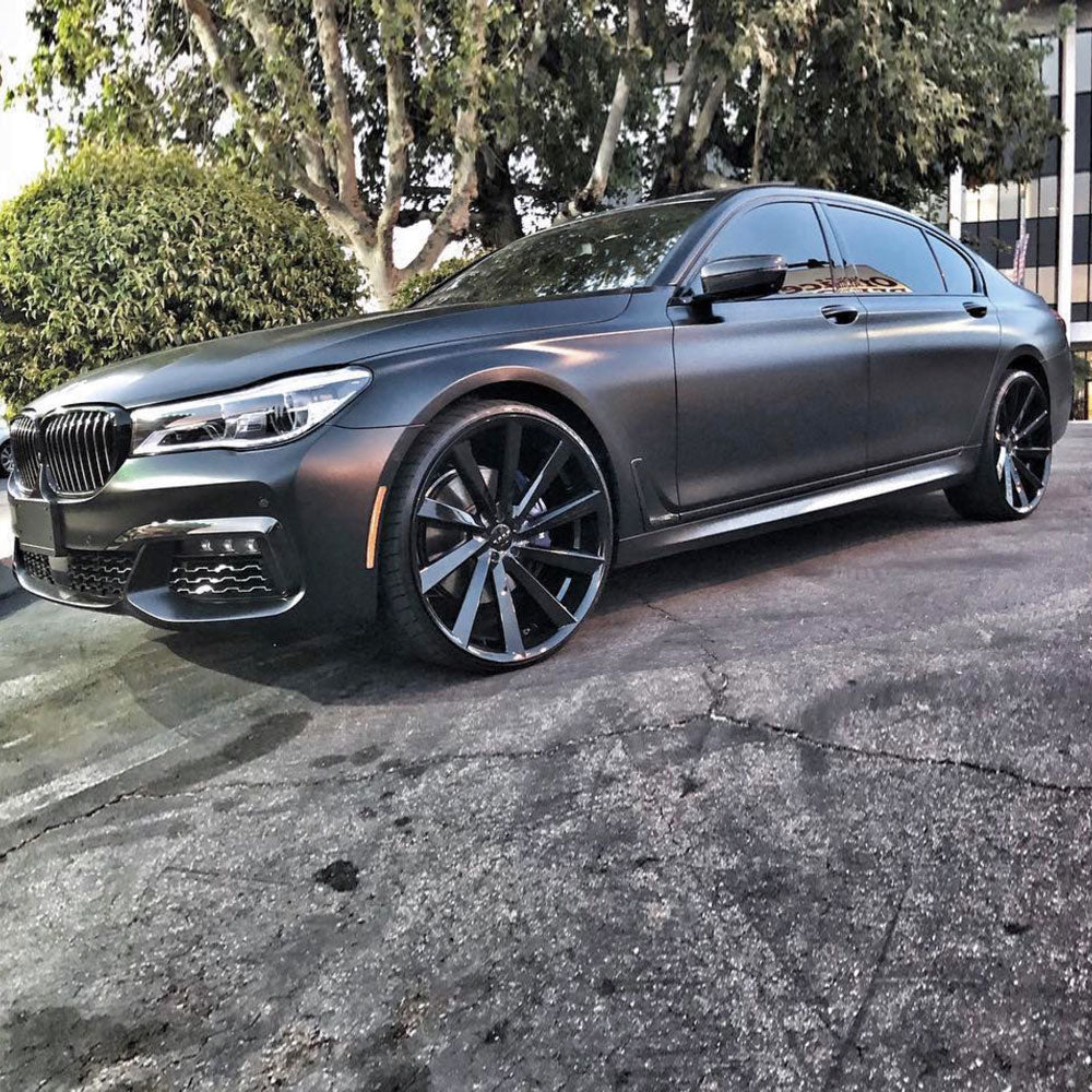 20" Koko Kuture Kapan Black 20x10.5 Concave Wheels Rims Fits Audi A7 S7