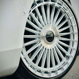 22" MV Forged+ MVF40 Silver Concave Multispoke Wheels Rims Fits BMW G70 7 Series