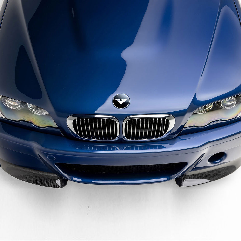 Vorsteiner V-CSL Aero Front Bumper Carbon Fiber 1x1 Glossy Fits 2004+ BMW E46 M3