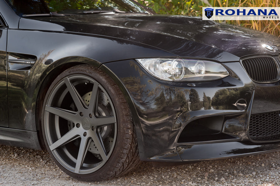 19" ROHANA RC7 GRAPHITE CONCAVE WHEELS RIMS FITS BMW E63 E64 645 650