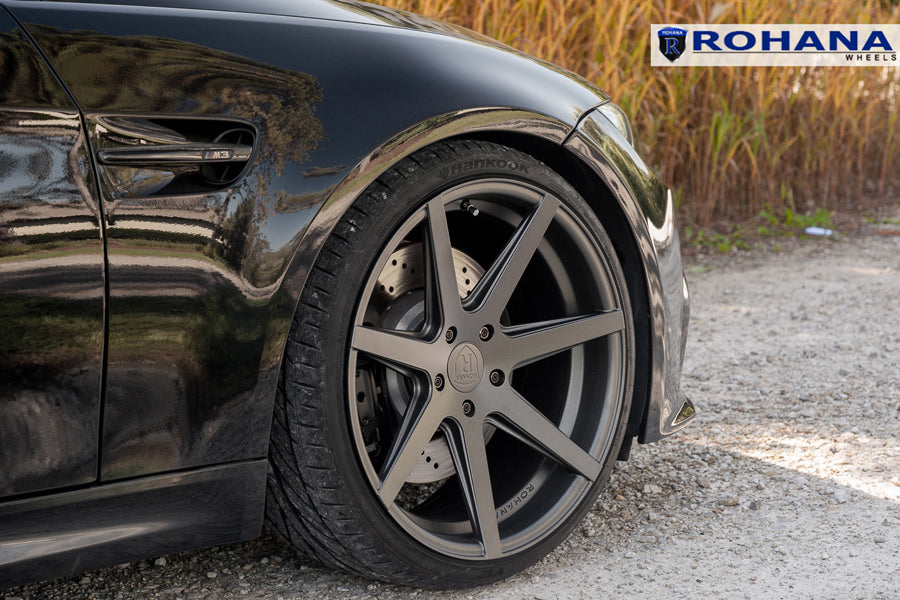 19" ROHANA RC7 GRAPHITE CONCAVE WHEELS RIMS FITS BMW E92 E93 328i 335i COUPE