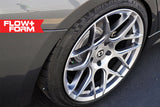 19" HRE FF01 FLOW FORM SILVER CONCAVE WHEELS RIMS FITS PORSCHE 991 911 4S TARGA