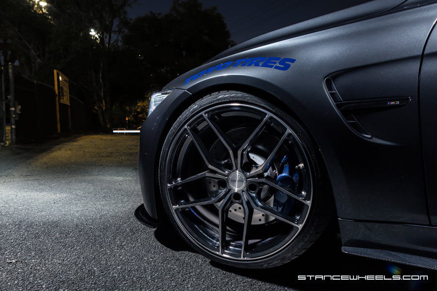 20" STANCE SF03 SILVER FORGED CONCAVE WHEELS RIMS FITS BMW F80 M3