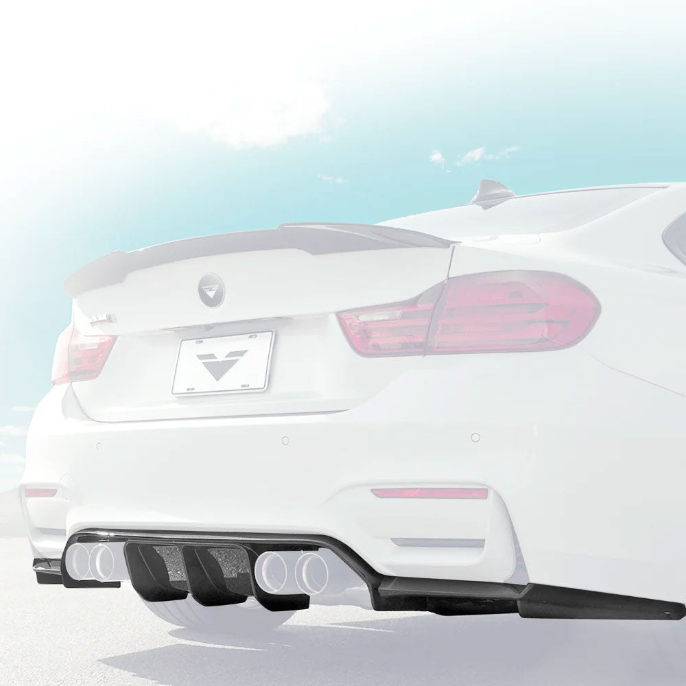 Vorsteiner VRS GTS Rear Diffuser Carbon Fiber PP 2x2 Glossy Fits BMW F80 M3