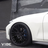 19" Avant Garde M570R Black 19x9.5 Concave Wheels Rims Fits Audi S6