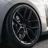 22" MV Forged MVF5 Black 22X9 22X10.5 Concave Wheels Fits BMW F10 528 535 550