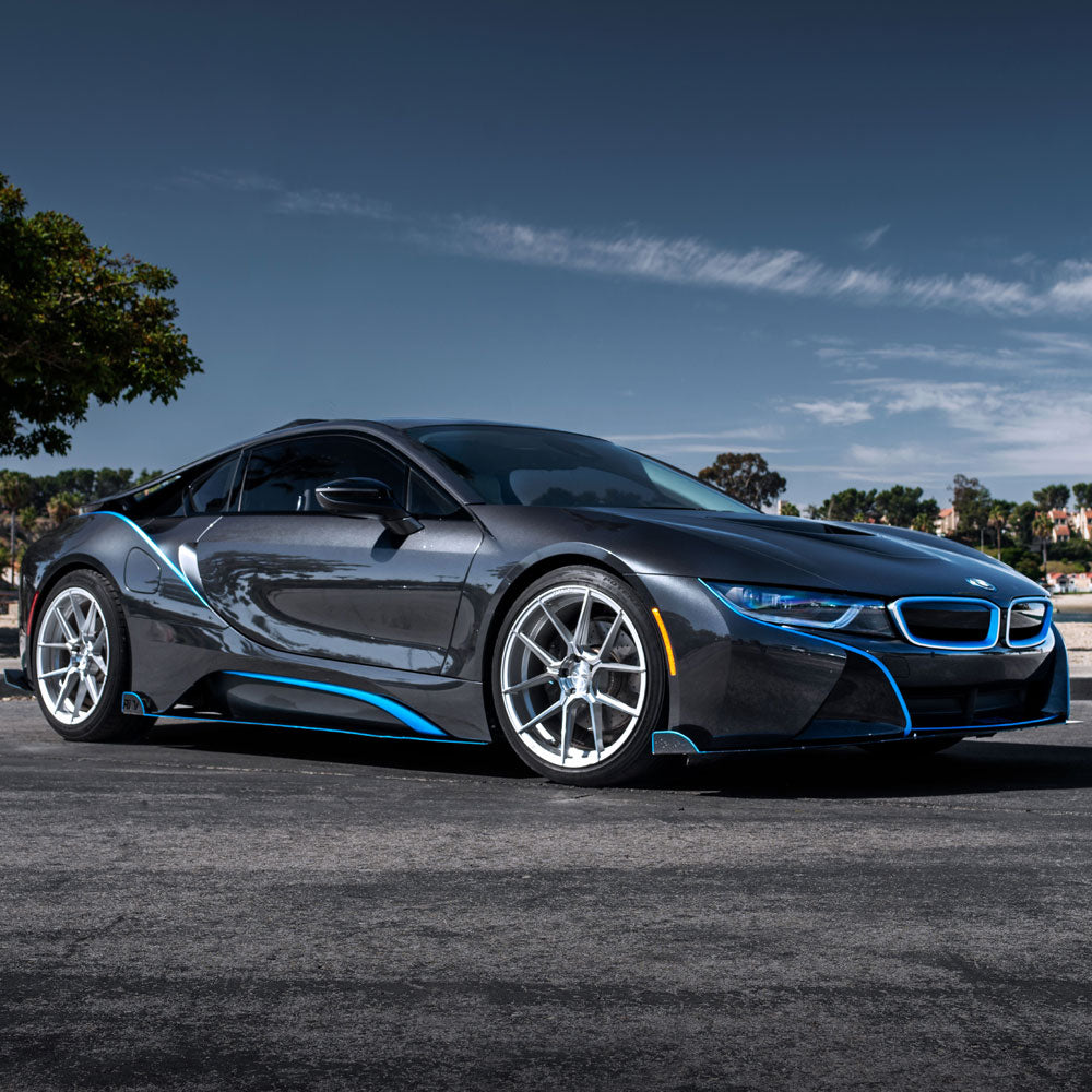 21" Ferrada FR8 Silver 21x9 Forged Concave Wheels Rims Fits Tesla Model S