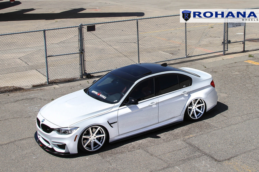 19" ROHANA RC7 SILVER CONCAVE WHEELS RIMS FITS BMW E63 E64 645 650