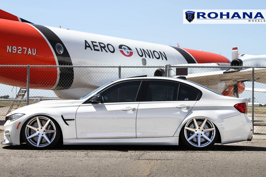 19" ROHANA RC7 SILVER CONCAVE STAGGERED WHEELS RIMS FITS ACURA TL