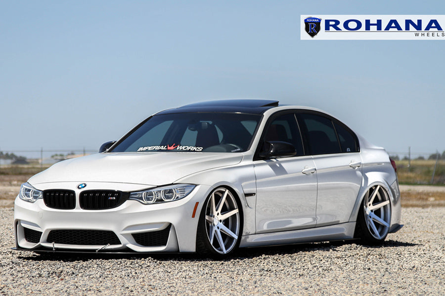 19" ROHANA RC7 SILVER CONCAVE WHEELS RIMS FITS BMW F30 320 328 335 SEDAN