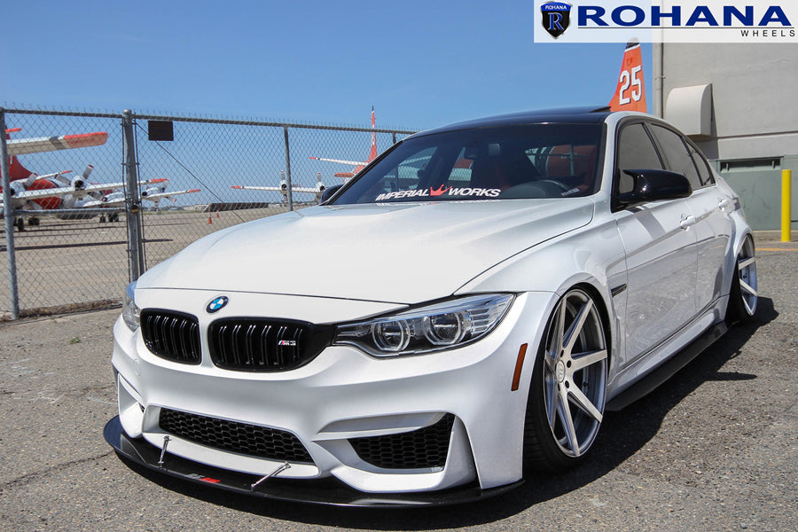 19" ROHANA RC7 SILVER CONCAVE WHEELS RIMS FITS BMW F30 320 328 335 SEDAN