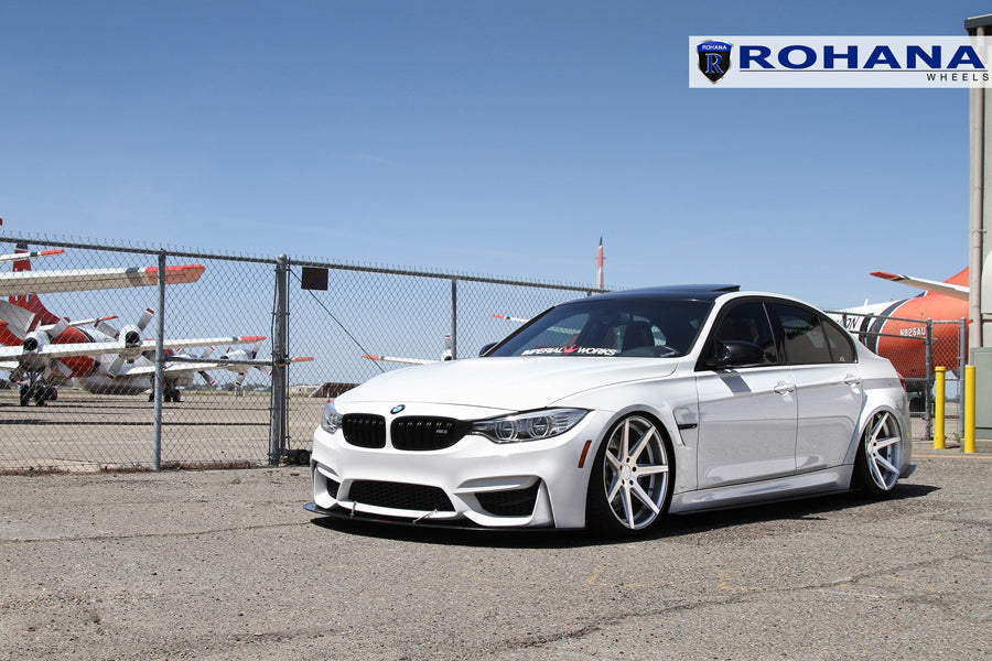 19" ROHANA RC7 SILVER CONCAVE WHEELS RIMS FITS BMW F30 320 328 335 SEDAN