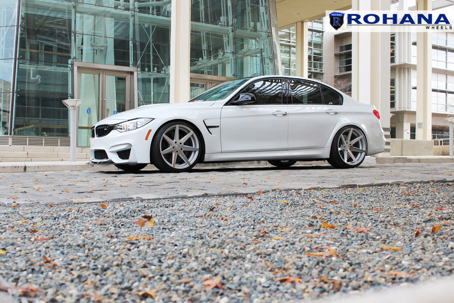 19" ROHANA RC7 SILVER CONCAVE WHEELS RIMS FITS BMW F30 320 328 335 SEDAN