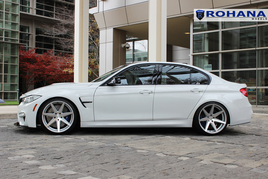 19" ROHANA RC7 SILVER CONCAVE STAGGERED WHEELS RIMS FITS ACURA TL