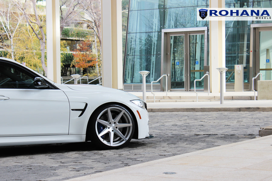 19" ROHANA RC7 SILVER CONCAVE WHEELS RIMS FITS BMW F30 320 328 335 SEDAN