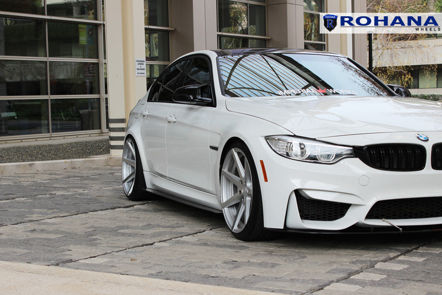 19" ROHANA RC7 SILVER CONCAVE STAGGERED WHEELS RIMS FITS ACURA TL