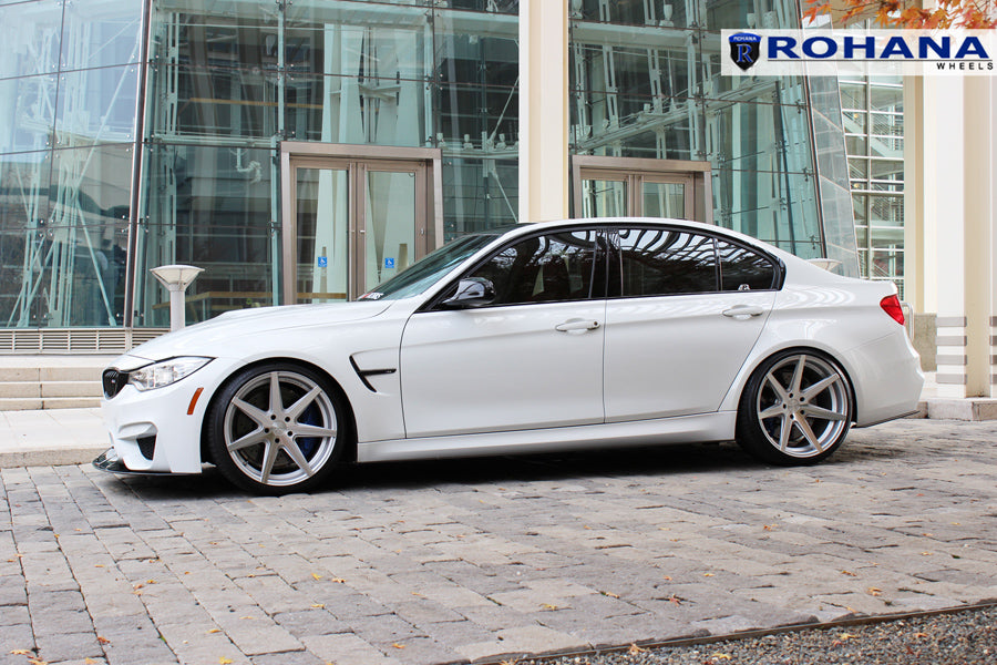 19" ROHANA RC7 SILVER CONCAVE WHEELS RIMS FITS BMW F30 320 328 335 SEDAN