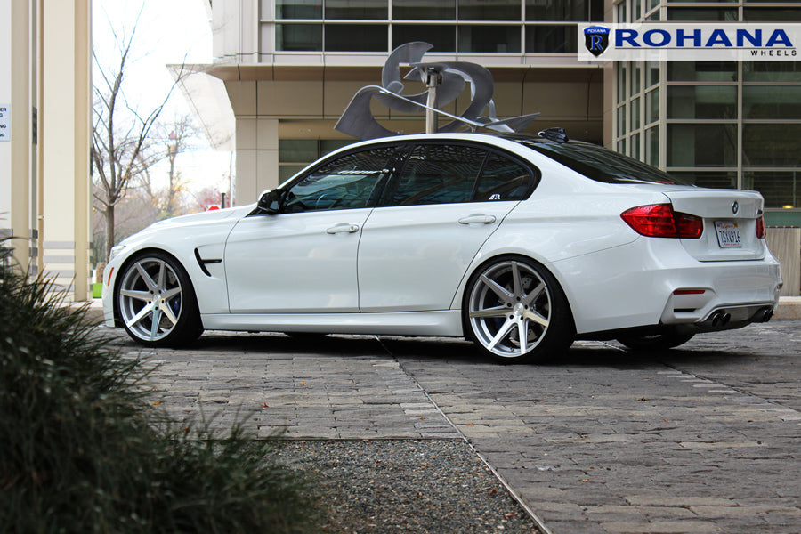 19" ROHANA RC7 SILVER CONCAVE WHEELS RIMS FITS BMW F30 320 328 335 SEDAN