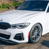 20" HRE FF11 Silver Forged Concave Wheels Rims Fits 2015-2019 Lexus GS F