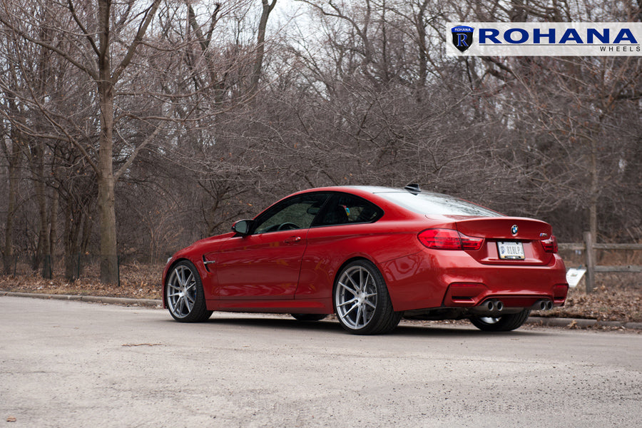 19" ROHANA RFX2 TITANIUM CONCAVE WHEELS RIMS FITS BMW E90 325 328 330 335 SEDAN