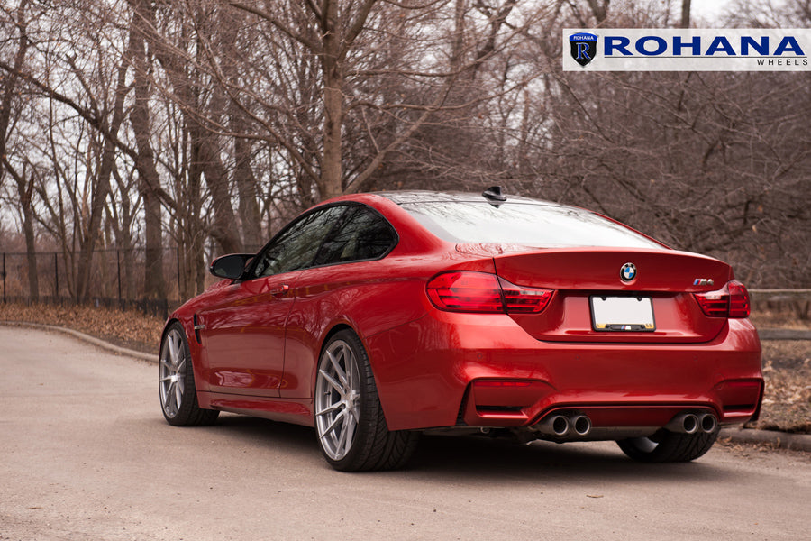 19" ROHANA RFX2 TITANIUM CONCAVE WHEELS RIMS FITS BMW E90 325 328 330 335 SEDAN