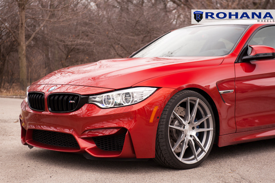19" ROHANA RFX2 TITANIUM CONCAVE WHEELS RIMS FITS BMW E90 325 328 330 335 SEDAN