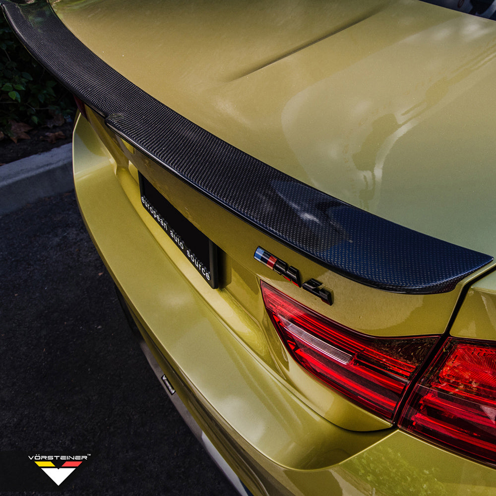 Vorsteiner Aero EVO Decklid Spoiler Carbon Fiber 2x2 Glossy Fits BMW F82 M4