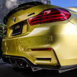 Vorsteiner VRS GTS Rear Diffuser Carbon Fiber PP 1x1 Glossy Fits BMW F8X M3 M4
