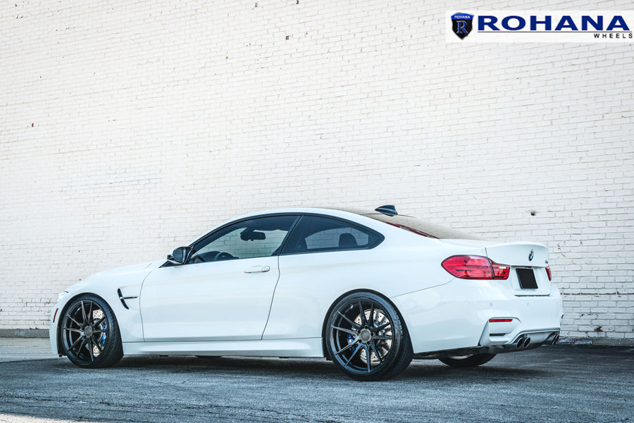 22" ROHANA RFX2 BLACK CONCAVE FORGED WHEELS RIMS FITS BMW F01 740 750 760