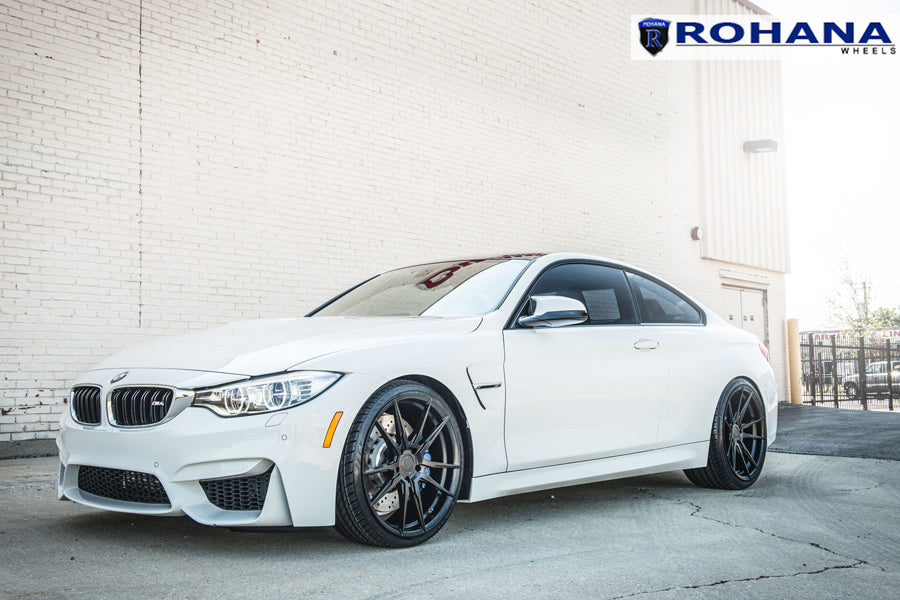 22" ROHANA RFX2 BLACK CONCAVE FORGED WHEELS RIMS FITS BMW F01 740 750 760