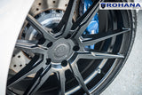 22" ROHANA RFX2 BLACK CONCAVE FORGED WHEELS RIMS FITS BMW F01 740 750 760