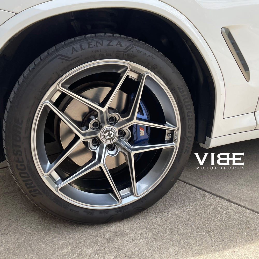 22" HRE FF11 Silver 22x9.5 Forged Concave Wheels Rims Fits Jaguar F-Pace