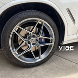 22" HRE FF11 Silver 22x9.5 Forged Concave Wheels Rims Fits Jaguar F-Pace