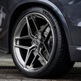 22" HRE FF11 Silver 22x9.5 Forged Concave Wheels Rims Fits Jaguar F-Pace
