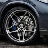 22" HRE FF11 Silver 22x9.5 Forged Concave Wheels Rims Fits Jaguar F-Pace