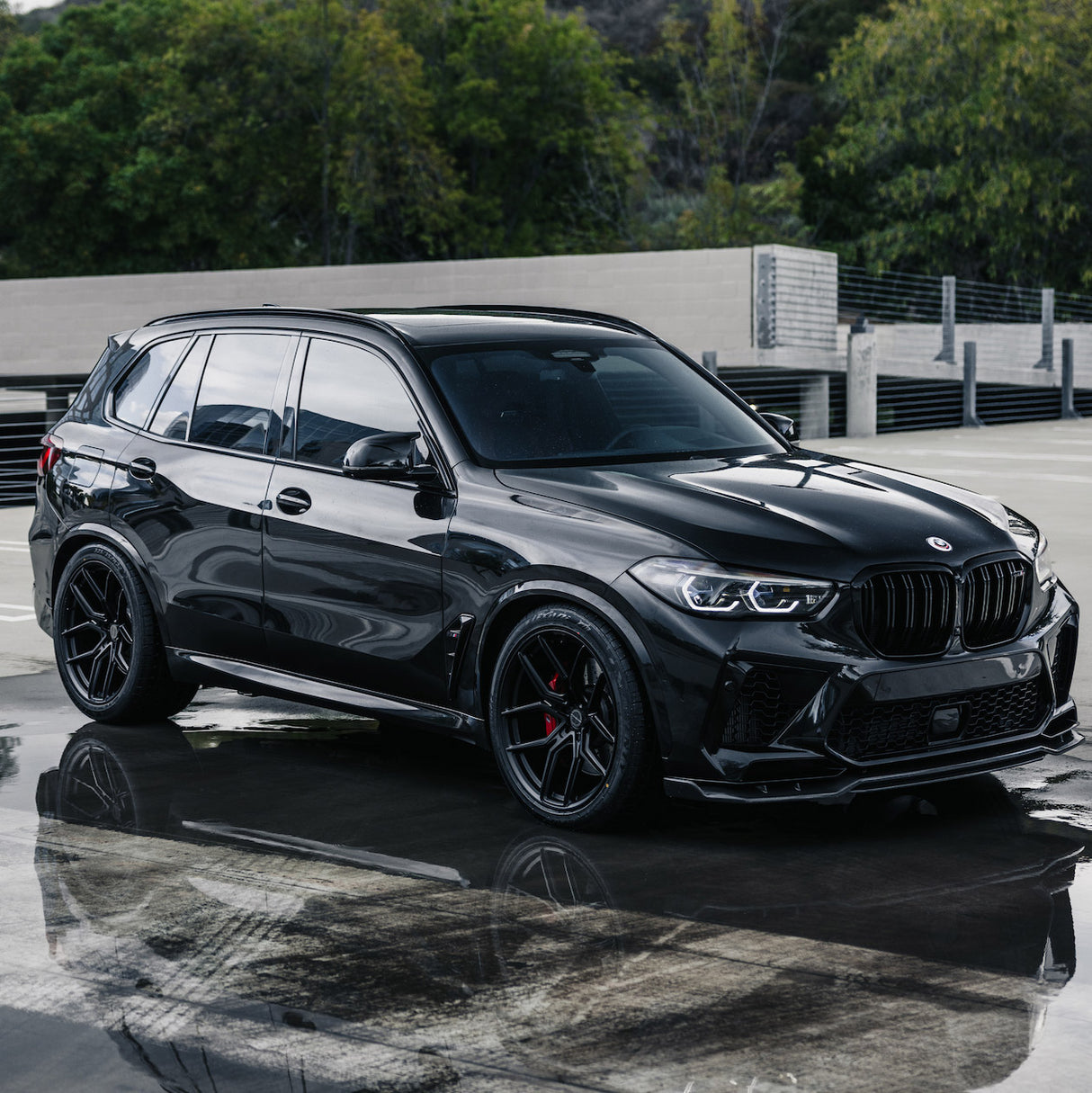 22" MV Forged MVF5 Black 22x10.5 22x11.5 Forged Concave Wheels Rims Fits BMW X6