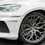 22" Vossen HF2 Grey 22X9 22X9 1265 Concave Wheels Rims Fits Infiniti FX35 FX45
