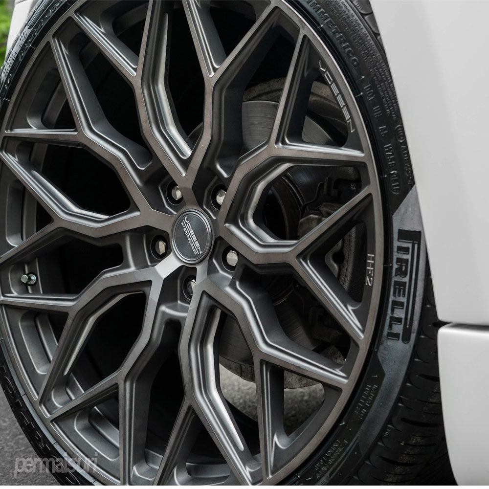 22" Vossen HF2 Grey 22X9 22X9 1265 Concave Wheels Rims Fits Infiniti FX35 FX45