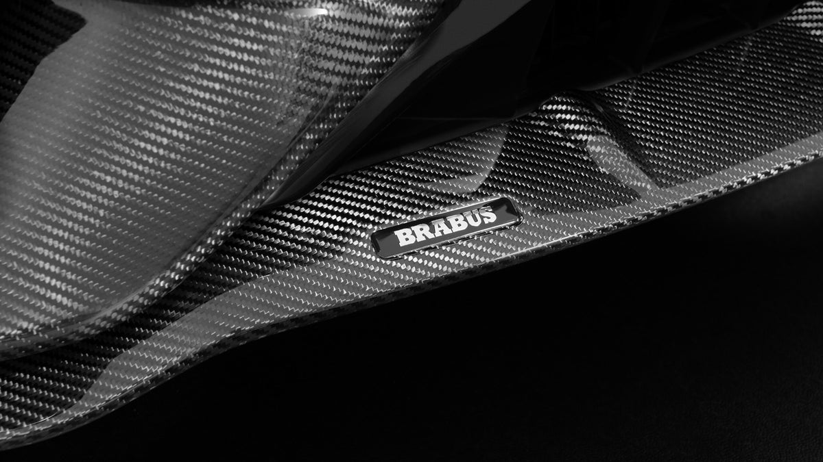 BRABUS carbon front spoiler on Mercedes-AMG C63 W206